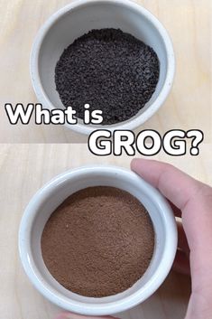 two bowls with different types of food in them and the words what is grog?