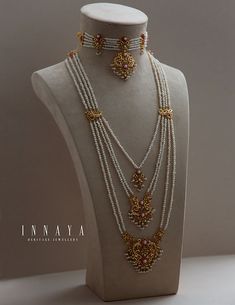 Khyber Bridal Mala Pre Order | IHJ Fashion Gold Jewellery, Lohori Gold Necklace, Gold Necklace Bridal Indian, Vintage Bridal Jewellery, Indian Necklace Designs, Jewelry Bridal, Traditional Jewelry Gold, Jewellery For Wedding, Mala Design Jewellery