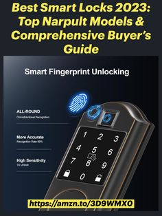 the smart fingerprint unlock guide for smart phones is shown in this advertment