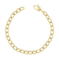 14K Gold Large Rolo Chain Bracelet – Baby Gold Mommy Necklace, Diamond Cross Pendants, Infinity Necklace, Star Earrings Stud, Bezel Pendant, Initial Bracelet, Bar Bracelets, Cross Pendant Necklace, Rolo Chain