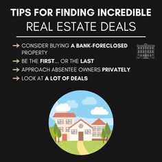 Tips for finding incredible real estate deals

- consider buying a bank-foreclosed property
- be the first... or the last
- approach absentee owners privately
- look at a lot of deals

#CostaBlancaNort  #DreamHome  #RealEstate  #Property  #HomeBuyers  #Investment  #LuxuryLiving  #BeachfrontProperty  #RetirementHome  #MediterraneanLiving  #Spain  #Expats  #InternationalLiving  #HomeSweetHome  #ParadiseFound  #DreamComeTrue