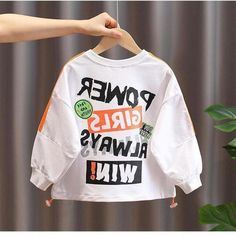 Playful White Tops For Winter, Playful White Winter Top, White Tops For School In Fall, Playful White Tops For School, Playful White School Tops, White Cartoon Print Tops For School, Boys Boutique Clothing, Top Boys, Wholesale Boutique Clothing