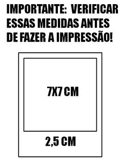 a white poster with the words importante veriigar essas medias antes de fazer a impressoo