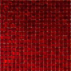 a red square tile pattern that looks like it has been made out of glass tiles