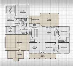 the floor plan for a house with three bedroom and two bathrooms