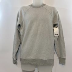 Feat Clothing Crew Neck Pullover - New With Tags Color: Glacier Gray Size: Xl Retail: $98 Unisex Fit. Comfy Gray Crew Neck Sweater, Comfortable Winter Tops For Everyday, Comfortable Everyday Winter Tops, Cozy Cotton Crew Neck Tops, Cozy Heather Grey Crew Neck Sweater, Comfy Crew Sweater For Winter, Comfy Cotton Crew Neck Tops, Comfortable Crew Neck Cozy Fit Tops, Cozy Cotton Crew Neck Sweater