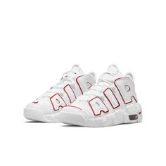 Nike Air More Uptempo (GS) DJ5988-100 Sneakers For Kids, Nike Air More Uptempo, Nike Kicks, Nike Air More, Jordan 11 Retro Low, Nike Models, Air Jordan 12 Retro, Jordan 13 Retro, Popular Sneakers