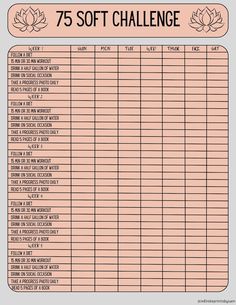 75 Soft Challenge Tracker for 11 Weeks - Etsy Ireland 75 Soft Challenge Teacher, Soft75 Challenge, Fun Diet Challenges, 31 Soft Challenge, 75 Day Mom Challenge, 75 Hardish Challenge, 75 Day Soft Challenge Free Printable, Morning Meltdown 100 Calendar, 75 Easy Challenge Tracker