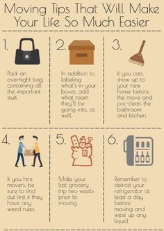 the steps to moving tips that will make your life so much easier info graphic by