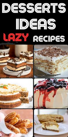 desserts that are easy to make and delicious for the whole family, including cake