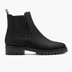 Women's Legend Chelsea Boot In Black Matte Leather - Thursday Boots Thursday Chelsea Boots, Black Chelsea Boots Women, Thursday Boot Co, Thursday Boot Company, Thursday Boots, Platform Chelsea Boots, Wardrobe Wishlist, Boot Companies, Chelsea Boots Women