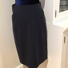 Navy, Brand New Without Tags, Michael Kors Pencil Skirt With Gold Zipper In The Back. Excellent Condition. Size 12. Chic Blue Pencil Skirt For Business Casual, Business Casual Blue Lined Pencil Skirt, Classic Fitted Blue Pencil Skirt, Blue Lined Pencil Skirt For Business Casual, Elegant Business Casual Blue Skirt, Classic Blue Midi Skirt, Elegant Blue Lined Pencil Skirt, Classic Blue Knee-length Pencil Skirt, Classic Fitted Blue Mini Skirt