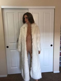 Long White Fur Coat Faux Fur Coat White Fur Coat White Fur White Fur Jacket Outfit, White Fur Coat Outfit, Fur Coat White, White Fur Boots, White Fur Jacket, Fur Coat Outfit, White Faux Fur Coat, Long Fur Coat, White Fur Coat