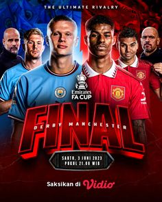 the official poster for the final soccer match