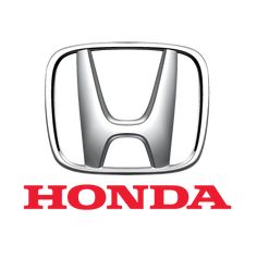 the honda logo is shown on a white background