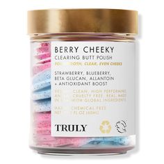 Berry Cheeky Clearing Butt Polish - Truly | Ulta Beauty Scrub Corpo, Theobroma Cacao, Clear Acne, Warning Signs, Body Skin