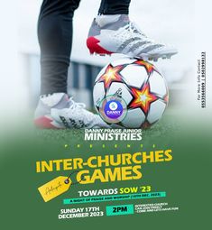 Inter church games flyer Football Tournament Flyer, Football Tournament Poster Design, Sports Day Flyer, Event Poster Design Inspiration, Elegant Business Cards Design, Church Games, Flyer Design Layout