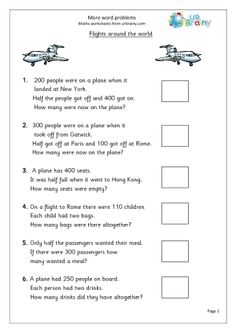 More doubling and halving word problems - Multiplication by URBrainy.com