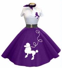 Poodle Skirt Grease Costume, 50s Theme, Poodle Skirts, 50s Outfits, Sock Hop, Poodle Skirt, 50s Style, Color Lila, Ladies Clothes