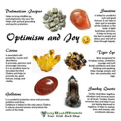 Crystals For Optimism, Crystals For Joy And Happiness, Crystals For Joy, Crystals For Teachers, Crystal Magick, Crystal Uses, Gemstone Meanings, Crystal Therapy