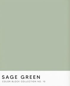 sage green color block collection no 15