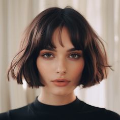 Above Shoulder Hair, Bobbed Hairstyles, Bob Pixie Haircut, Micro Bob, Short Bob Pixie, Women Short Bob, Bobbed Hairstyles With Fringe, Hairstyles Brunette, Taylor Lashae