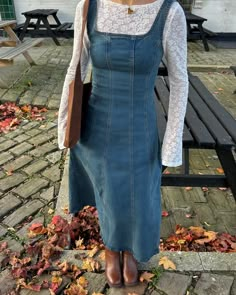 Dress In Winter Aesthetic, Outfits With Dresses Winter, Cute Maxi Dress Outfits, How To Dress Up An Outfit, Dress Fits Casual, Shoes For Winter Dresses, Light Blue Fall Outfits, Colorful Style Aesthetic, Catholic Outfits Church