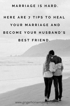 Husband and wife walking on a beach and working on their marriage. Successful Marriage Tips, Improve Marriage, Marriage Is Hard, Husband Best Friend, Biblical Marriage Quotes, Save Your Marriage, Marriage Books