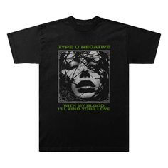 PRICES MAY VARY. Official Type O Negative Merchandise Type O Negative Merch, Emo Band Tees, Kmfdm Shirt, Type O Negative Shirt, Mortician Shirt, Blood T Shirt, Clothes Grunge, Gothic Tops, Fear Street