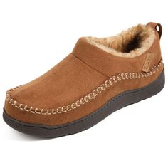 PRICES MAY VARY. THE IDEAL GIFT FOR MEN - Zizor by Zigzagger's cozy house slippers for men make the perfect birthday or christmas gift for every grandpa, dad, and son on your list. NON-SLIP PROTECTION - Non-slip rubber outsoles make this the perferct indoor house shoe or outdoor slipper for men. BUILT FOR COMFORT - Our relaxed slip-on silhouette combines with premium Berber fleece lining to provide superior comfort and warmth. HIGH-QUALITY SUEDE - Crafted with luxurious microsuede to provide yea House Shoes Slippers, Moccasins Style, Outdoor Slippers, Moccasins Slippers, House Shoes, House Slippers, Mens Slippers, Special Features, Moccasins