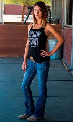 It’s Official! COWGIRL Has Launched a New Line of Fiesty Tees and Tanks - COWGIRL Magazine Beauty Blogging, Country Outfit, Trend Outfit, Boho Jewels, Cowgirl Magazine, Bota Country, Wilde Westen, Country Style Outfits