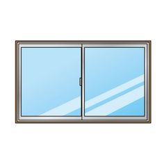 an open window on a white background