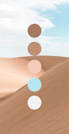 three circles in the middle of a desert