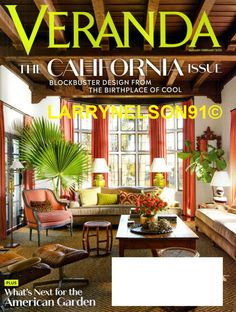 the front cover of veranda magazine