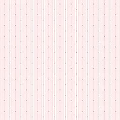 a pink and white striped wallpaper with small dots