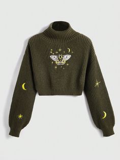 Bee Clothes, Bee Outfit, Embroidery Clothes Ideas, Embroidery On Sweaters, Fun Clothes, Graphic Sweaters, Kawaii Clothes