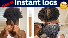 *Detailed*How to get instant locs on short men hair‼️ Instant Locs Short Hair, Instalocs On Short Hair, Instant Locs Natural Hair Short, How To Make Locs, Short Instant Locs, Instant Locs On Short Hair, Locs Hairstyles For Men Short, Instant Locs Men, Short Locs Men