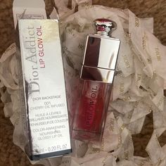 Never Worn Or Used Dior Lip Oil In Shade Pink Dior Lip Oil Rose Wood, Dior Lip Glow Oil Coral, Rose Wood Dior Lip Oil, Dior Lip Oil, Dior Lip, Dior Pink, Oil Color, Dior Makeup, Lip Balm Gloss