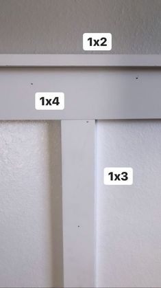 two white doors with measurements for each door