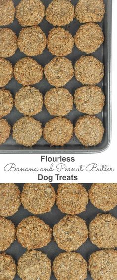 an image of dog treats that are in the pan and ready to be baked into them