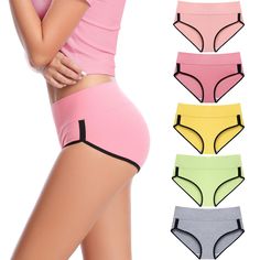 PRICES MAY VARY. 🥇【WIDE COVERED WAISTBAND】Pull On closure. Soft stretch cotton underwear for women with double layer premium fabric covering the waistband at the waist. High rise cotton underwear have excellent workmanship. Seam lines are smooth. The cotton underwear for women with a high waist provides light tummy support with nice soothing feeling and reduces the appearance of muffin top, show your curves in confidence. 🥇【 WIDE DOUBLE-LAYER CROTCH】The cotton underwear for women feature a wid Plus Lingerie, High Waisted Briefs, Lollipop, Stretch Cotton, Women Lingerie, Briefs, Double Layer, Cotton Material, Daily Wear