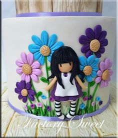 Gorjuss Girly Cakes, Rainbow T Shirt, Gateaux Cake, Tanah Liat, Doll Cake, Gorgeous Cakes, Cake Tutorial