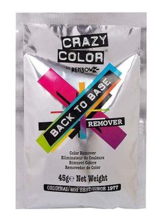 Crazy Color "Back to Base" Color Remover Crazy Color Back To Base Colour Remover is here to help! Easily remove hair dye from your hair in 30 minutes or less. The removal formula can quickly work its magic returning your hair back to its natural shade. Directions: Apply only to dry hair that has been pre-lightened and treated with direct dyes or semi-permanent hair color. Process at room temperature, for up to 30 minutes, checking every 5 minutes until the desired result is achieved. Remove past Crazy Color Hair Dye, Crazy Colour Hair Dye, Alternative Beauty, Hair Dye Removal, Hair Color Remover, Crazy Color, Colour Remover, Attitude Clothing, Barber Supplies