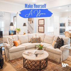 the living room is clean and ready for us to use in its new owner's home