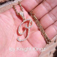 Brand New Icy 14k Gold Finish Initial P. Pendant + 14k Gold Finish 18" X 3mm Rope Chain Over Stainless Steel For Men & Woman. * Icy Initial P. Pendant * 14k Gold Finish * Over Brass * Micro Pave * Simulated Cz * Lenght: 1.6" * Width: 1.4" * Weight: 7grams * Rope Chain * 14k Gold Finish * Over Stainless Steel * Chain Size: 18" X 3mm * Chain Weight: 14grams Ask Us About Our Lowest Price & Reasonable Offers Are Always Welcome. White Gold Jewelry With Rope Chain And Cuban Link, Yellow Gold Sterling Silver Jewelry With Rope Chain, White Gold Jewelry With Rope Chain In Cuban Link, Elegant Rope Chain Jewelry In Cuban Link Style, Yellow Gold Rope Chain Jewelry For Anniversary, White Gold Rope Chain Jewelry For Anniversary, Sterling Silver Yellow Gold Rope Chain Necklaces, Yellow Gold Sterling Silver Rope Chain Necklaces, Gold Sterling Silver Jewelry With Rope Chain