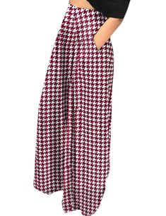 Red Plaid Print Wide Leg Pants with Pockets Red Wide Leg Pants With Pockets For Fall, Red Non-stretch Wide Leg Pants With Pockets, Burgundy Bottoms With Pockets, Burgundy Long Pants With Pockets, Red Summer Pants With Side Pockets, Red Summer Pants With Pockets, Red Wide Leg Pants With Side Pockets, Wide Leg Burgundy Pants With Pockets, Red Non-stretch Bottoms With Pockets