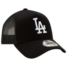 Show your team pride on the go in style and comfort. The New Era MLB 9Forty Trucker Cap is made from soft woven cotton to keep you cool while representing the Dodgers. With breathable fabric and adjustable snapback design, you'll stay looking fresh all day on Instagram. Whether you're catching a game or running errands, let everyone know who you're rooting for in this casual yet supportive Dodgers cap. Urban Hat For Baseball Season, Urban Style Hat For Baseball Season, Fan Gear Trucker Hat With Embroidered Logo, Trucker Cap With Embroidered Logo For Fans, Sports Fan Trucker Hat For Streetwear, Urban Trucker Hat With Curved Visor For Baseball Season, Urban Baseball Cap For Sports Events, Black Trucker Hat For Fan Gear, Urban Style Baseball Cap For Sports Events