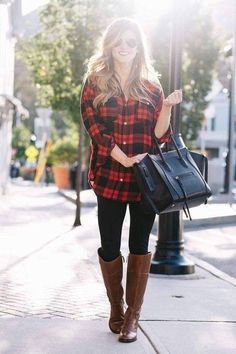 Flannel Shirt Outfit, Plaid Shirt Outfits, Black Plaid Shirt, How To Wear Leggings, Flannel Outfits, Fall Leggings