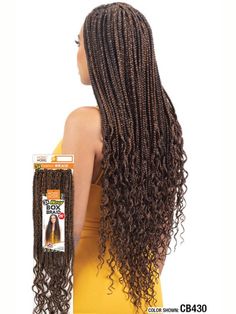 Glance 3X WAVY BOX BRAID Crochet Braid. Premium synthetic hair. Approximately 26 inches long. The ultimate goddess twist style. Voluminous and luxurious strands. 10 pieces minimum to order per color. Goddess Twist, Box Braid, Crochet Braid, Twist Style, Crochet Braids, Box Braids, Synthetic Hair, Braids, Twist