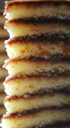 a stack of pancakes sitting on top of each other